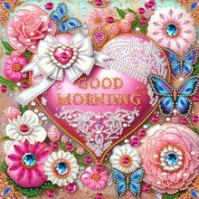 Lade das Bild in den Galerie-Viewer, Good Morning-Partial Pearl Painting Kit with Frame-25x25cm
