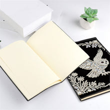 Lade das Bild in den Galerie-Viewer, Blumen und Katze - DIY Diamant Painting Notizbuch 50 Seiten

