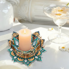 Lade das Bild in den Galerie-Viewer, Lila Lotos-A - Diamant-Kerzenhalter - Diamant-Tischornament
