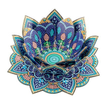 Lade das Bild in den Galerie-Viewer, Lila Lotos-A - Diamant-Kerzenhalter - Diamant-Tischornament

