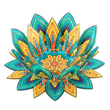 Lade das Bild in den Galerie-Viewer, Lila Lotos-A - Diamant-Kerzenhalter - Diamant-Tischornament

