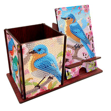 Lade das Bild in den Galerie-Viewer, Blaudrossel - Diamant-Kerzenhalter - Diamant-Tischornament
