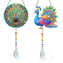Lade das Bild in den Galerie-Viewer, 2 Stk./Set Blumenkranz Hase - Sonnenfänger Fensterhänger Diamant-Windspiel
