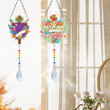 Lade das Bild in den Galerie-Viewer, 2 Stk./Set Kreuz - Sonnenfänger Fensterhänger Diamant-Windspiel
