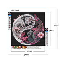 Lade das Bild in den Galerie-Viewer, Dragon Yin Yang Symbol -  Diamond painting
