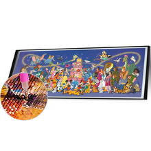 Lade das Bild in den Galerie-Viewer, (Große Größe) Disney-Figuren – Voll rund Diamond Painting 80*30
