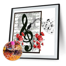 Lade das Bild in den Galerie-Viewer, Musiknoten – Diamond painting 35*35
