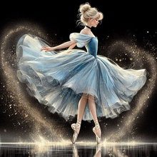 Lade das Bild in den Galerie-Viewer, Ballet Fairy  Diamond Painting-40x40cm
