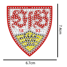 Lade das Bild in den Galerie-Viewer, 1pcs  VfB Stuttgart doppelseitig - 5D DIY  Schlüsselanhänger
