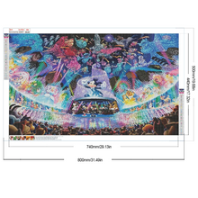 Lade das Bild in den Galerie-Viewer, Disney-voll Diamond painting 80*50CM
