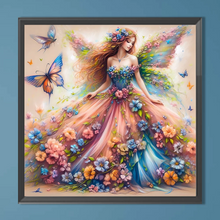 Lade das Bild in den Galerie-Viewer, Schmetterling Fee-Voll  Diamond Painting-40x40cm
