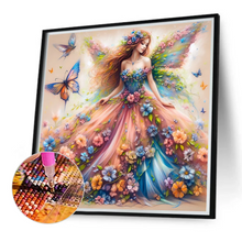 Lade das Bild in den Galerie-Viewer, Schmetterling Fee-Voll  Diamond Painting-40x40cm
