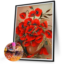 Lade das Bild in den Galerie-Viewer, Strauß Mohnblumen Diamond painting
