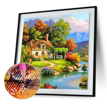 Lade das Bild in den Galerie-Viewer, (Mehrere Größen rund/quadratisch) Entspannendes Dorf - Diamond painting
