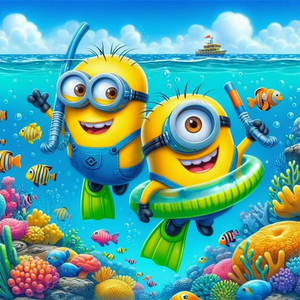 (Mehrere Stile) Minions -Diamond painting
