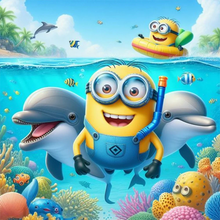 Lade das Bild in den Galerie-Viewer, (Mehrere Stile) Minions -Diamond painting
