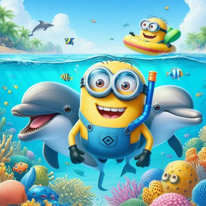 (Mehrere Stile) Minions -Diamond painting