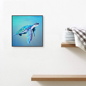 Schwimmende Schildkröte-Diamond Painting