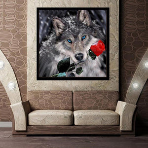 wolf- Voll Round Diamond Painting 30*30