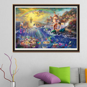 Disney Prinzessin - Voll  Diamond Painting 30x40cm