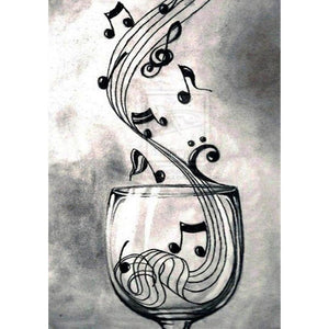 DIY  Musiknote Voll -Diamond Painting 30*40cm