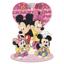 Lade das Bild in den Galerie-Viewer, DIY Mickey Minnie-Diamond Painting Ornamente
