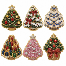 Lade das Bild in den Galerie-Viewer, 6-PCS DIY Perlen und Diamantmalerei-Kühlschrankmagnete für die Weihnachtsdekoration
