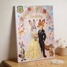 Lade das Bild in den Galerie-Viewer, ZF Partial Pearl Painting Mit Rahmen-30x40cm
