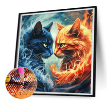 Lade das Bild in den Galerie-Viewer, Katze voll  Diamond Painting-30x30cm
