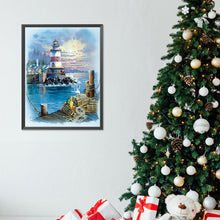 Lade das Bild in den Galerie-Viewer, Seaside Lighthouse-Voller Diamond Painting-30x40cm
