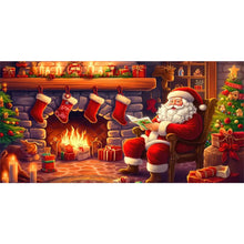 Lade das Bild in den Galerie-Viewer, Santa Claus-Voller Diamond Painting-60x30cm-Large Size
