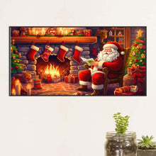 Lade das Bild in den Galerie-Viewer, Santa Claus-Voller Diamond Painting-60x30cm-Large Size
