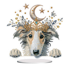 Lade das Bild in den Galerie-Viewer, Hund – einseitig gebohrter Diamant-Schreibtischornament
