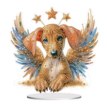 Lade das Bild in den Galerie-Viewer, Hund – einseitig gebohrter Diamant-Schreibtischornament
