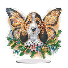 Lade das Bild in den Galerie-Viewer, Hund – einseitig gebohrter Diamant-Schreibtischornament
