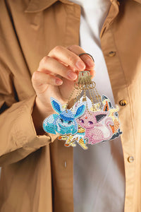 6pcs Anime Pokemon doppelseitig -DIY Craft Schlüsselanhänger