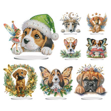 Lade das Bild in den Galerie-Viewer, Hund – einseitig gebohrter Diamant-Schreibtischornament

