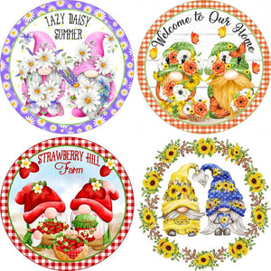 Garland Gnome-Voller Round Diamond Painting-30x30cm