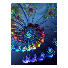 Lade das Bild in den Galerie-Viewer, Fluoreszierende Blume Stich - voller runder Diamant - 30x40cm
