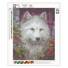 Lade das Bild in den Galerie-Viewer, Beobachten Wolf - voller runder Diamant - 30x36cm
