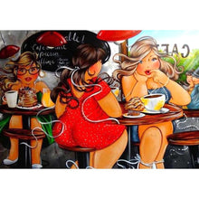 Lade das Bild in den Galerie-Viewer, Essen Frauen - volle Diamant-Malerei - 40x30cm
