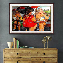 Lade das Bild in den Galerie-Viewer, Essen Frauen - volle Diamant-Malerei - 40x30cm
