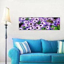 Lade das Bild in den Galerie-Viewer, Neuheit Blume - volle Runde Diamant-Malerei - 80x30cm
