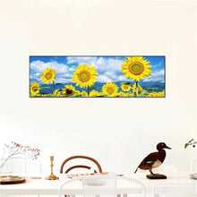 Lade das Bild in den Galerie-Viewer, Neuheit Blume - volle Runde Diamant-Malerei - 80x30cm
