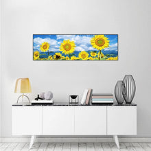 Lade das Bild in den Galerie-Viewer, Neuheit Blume - volle Runde Diamant-Malerei - 80x30cm
