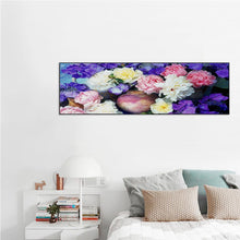 Lade das Bild in den Galerie-Viewer, Neuheit Blume - volle Runde Diamant-Malerei - 80x30cm
