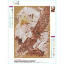 Lade das Bild in den Galerie-Viewer, Adler - voller runder Diamant - 30x40cm
