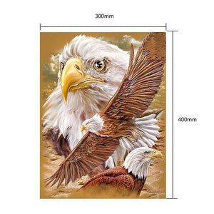 Adler - voller runder Diamant - 30x40cm