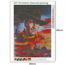 Lade das Bild in den Galerie-Viewer, Cowboy - voller runder Diamant - 30x40cm
