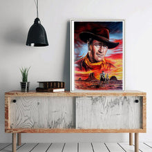 Lade das Bild in den Galerie-Viewer, Cowboy - voller runder Diamant - 30x40cm
